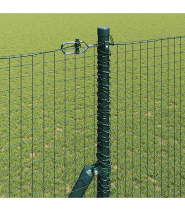 vidaXL Outdoor Welded Wire Fence Ground Fix 10 x 1.5 m Green Mesh