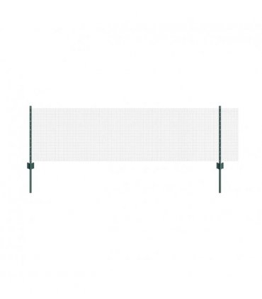 vidaXL Fence with Post Green
