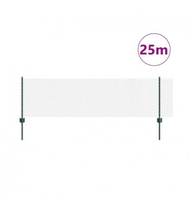 vidaXL Fence with Post Green