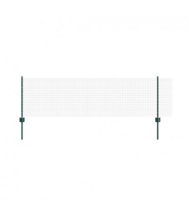 vidaXL Fence with Post Green