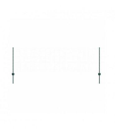 vidaXL Fence Post 22 pcs Green 120 cm Steel