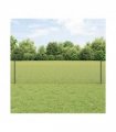 vidaXL Fence with Post Grey