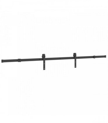 vidaXL Sliding Door NARVIK Natural and Black