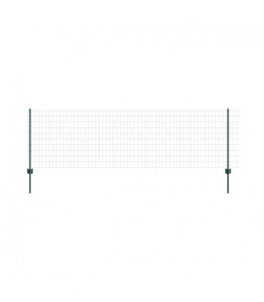 vidaXL Fence with Post Green