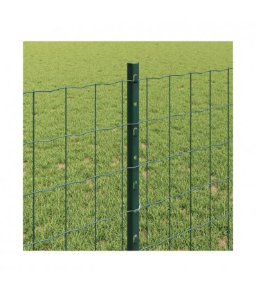vidaXL Fence with Post Green