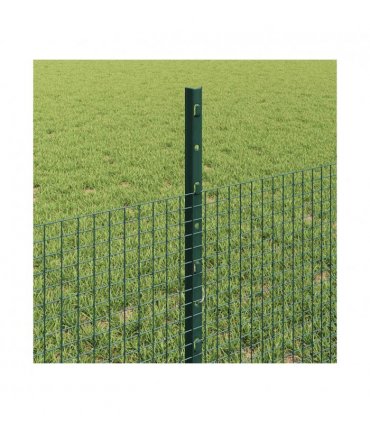 vidaXL Fence with Post Green