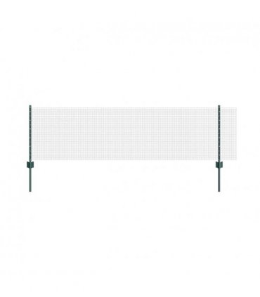 vidaXL Fence with Post Green