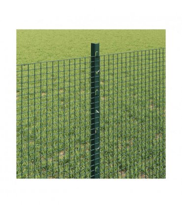 vidaXL Fence with Post Green