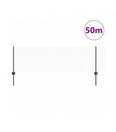 vidaXL Fence with Post Green