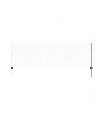 vidaXL Fence with Post Green