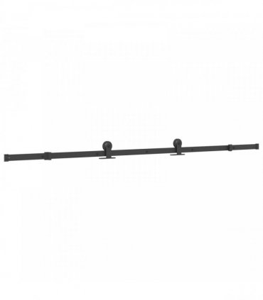 vidaXL Sliding Door NARVIK Natural and Black