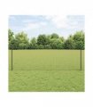 vidaXL Fence with Post Grey