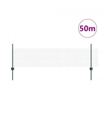 vidaXL Fence with Post Green