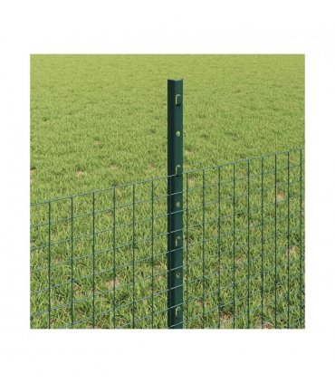 vidaXL Fence with Post Green