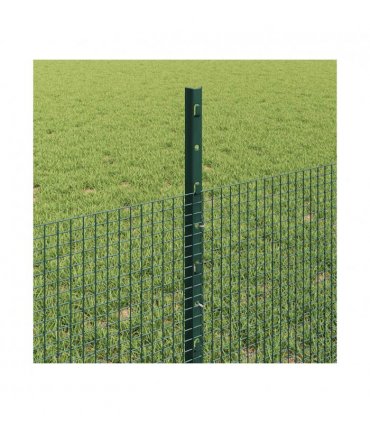 vidaXL Fence with Post Green
