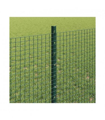 vidaXL Fence with Post Green