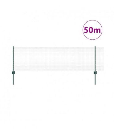 vidaXL Fence with Post Green