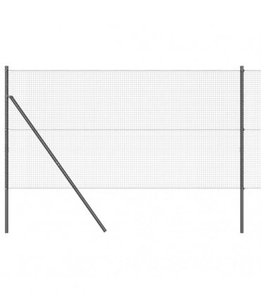 vidaXL Outdoor Welded Wire Fence Ground Fix 10 x 1 m PVC-Coated Steel