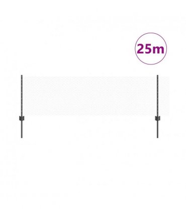 vidaXL Fence with Post Grey