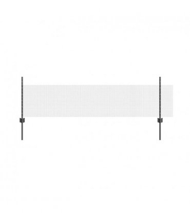 vidaXL Fence with Post Grey