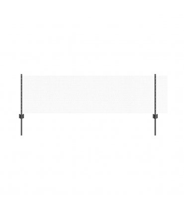 vidaXL Fence with Post Grey