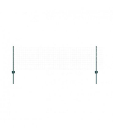 vidaXL Fence Post 44 pcs Green 100 cm Steel