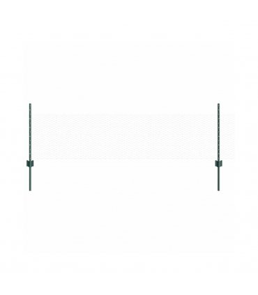 vidaXL Fence with Post Green