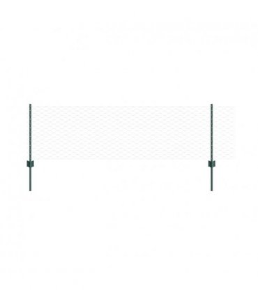 vidaXL Fence with Post Green