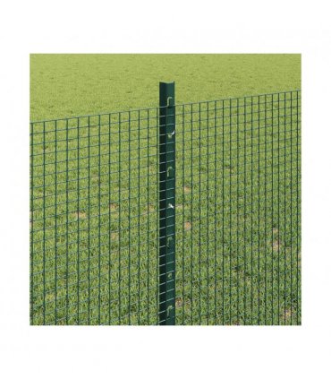 vidaXL Fence with Post Green