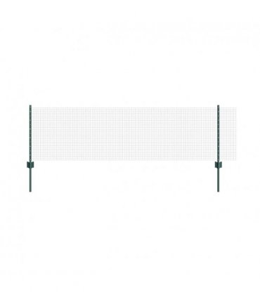 vidaXL Fence with Post Green