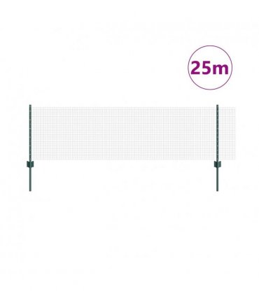 vidaXL Fence with Post Green