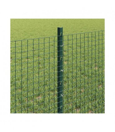 vidaXL Fence with Post Green