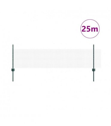 vidaXL Fence with Post Green
