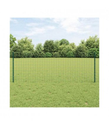 vidaXL Fence with Post Green