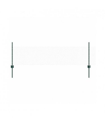 vidaXL Fence with Post Green