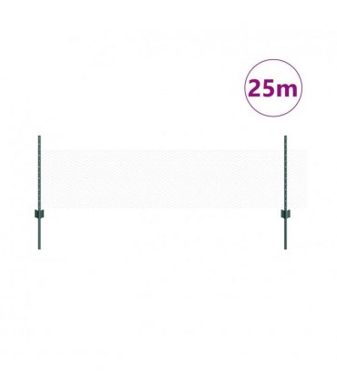 vidaXL Fence with Post Green