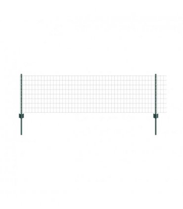 vidaXL Fence with Post Green