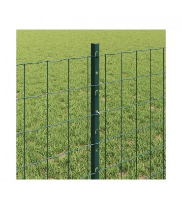 vidaXL Fence with Post Green