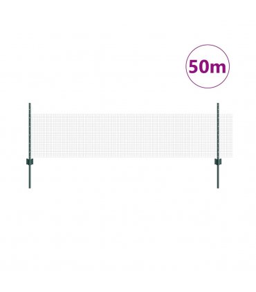 vidaXL Fence with Post Green