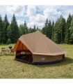 vidaXL Family Tent Brown 10-Person Polycotton