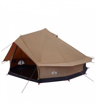 vidaXL Family Tent Brown 10-Person Polycotton