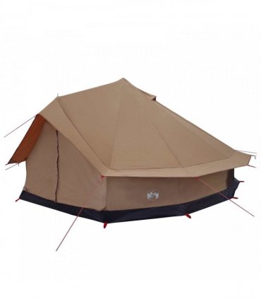 vidaXL Family Tent Brown 10-Person Polycotton