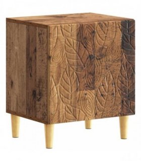 vidaXL Bedside Table Old Wood 43 x 34.5 x 50 cm Engineered Wood