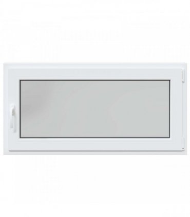 vidaXL Basement Window RISOR 120 x 60 cm PVC and Glass White