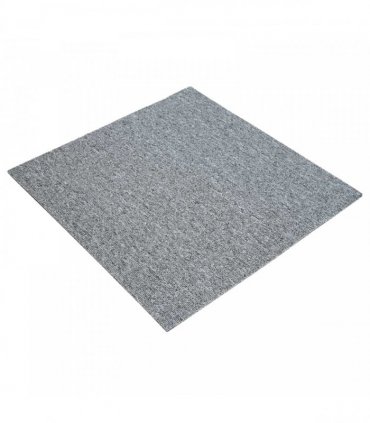 vidaXL Carpet Tile Light Grey 50 x 50 cm 4 pcs PP and Bitumen