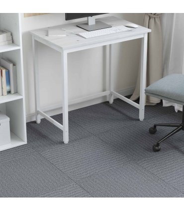 vidaXL Carpet Tile Light Grey 50 x 50 cm 4 pcs PP and Bitumen