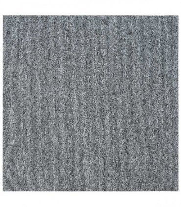 vidaXL Carpet Tile Light Grey 50 x 50 cm 4 pcs PP and Bitumen