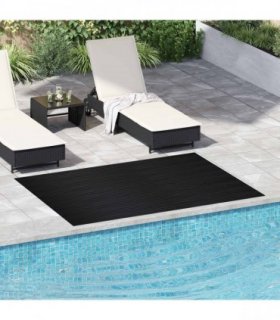 vidaXL Floor Mat Black 1.5 x 2 m Rubber
