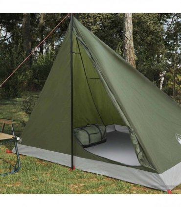 vidaXL Backpacking Tent Olive Green 4-Person