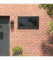 vidaXL Basement Window RISOR 100 x 60 cm PVC and Glass Anthracite